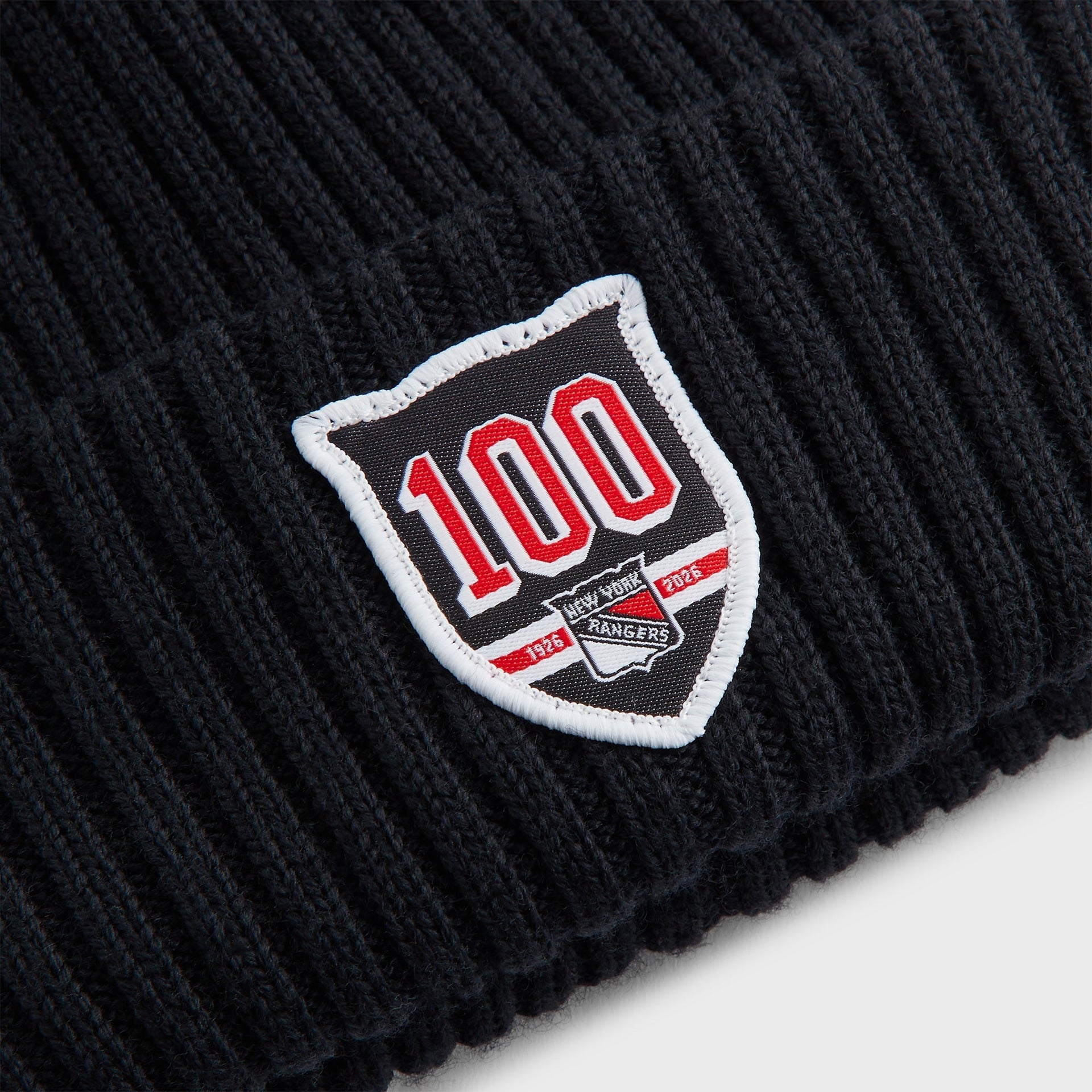 Kith & New Era for the New York Rangers Centennial Knit Beanie - Black - PH