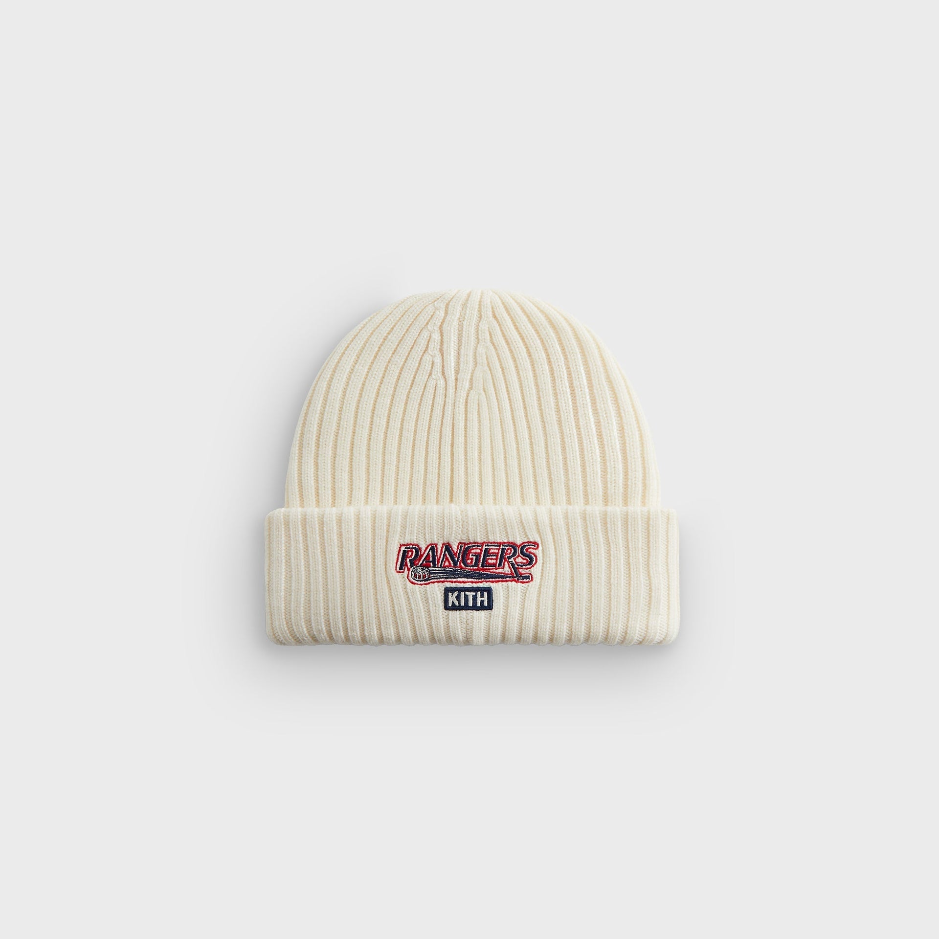 Kith & New Era for the New York Rangers Centennial Knit Beanie - Sandrift - PH
