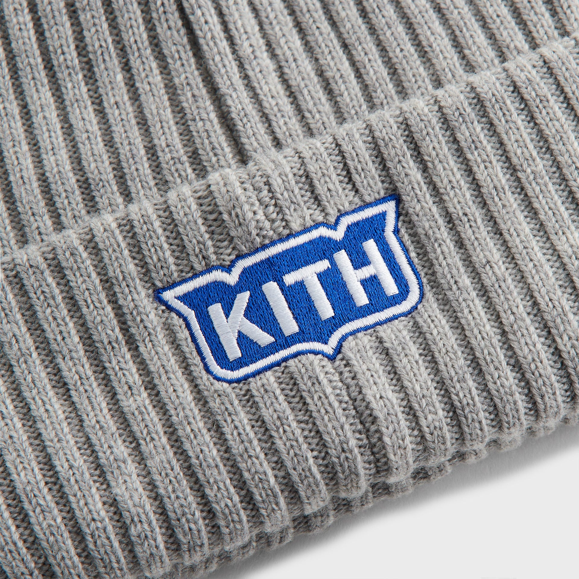 Kith & New Era for the New York Rangers Centennial Knit Beanie - Light Heather Grey