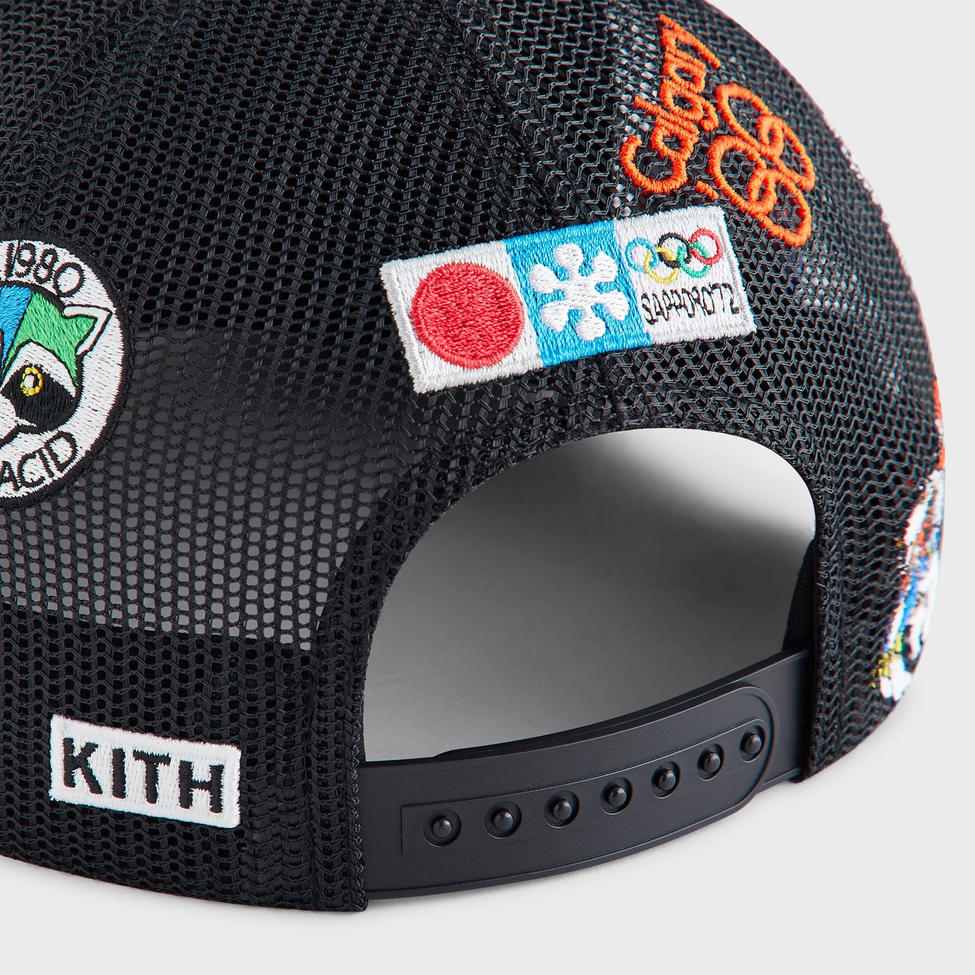 Kith for Olympics Heritage Poly Foam Nolan Trucker Hat - Black