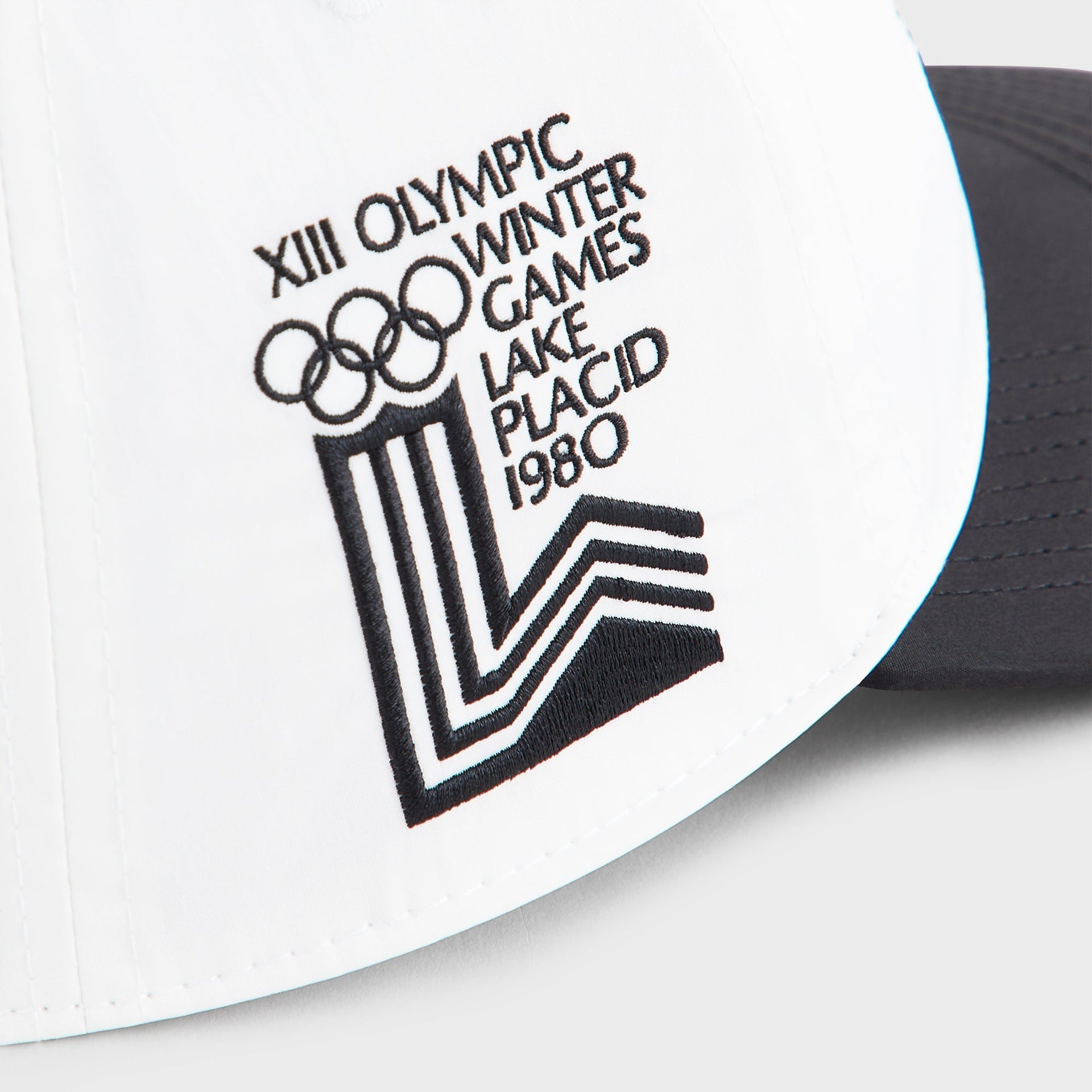 Kith for Olympics Heritage Lake Placid Nylon Bay Low Pinch Crown Snapback - White - PH