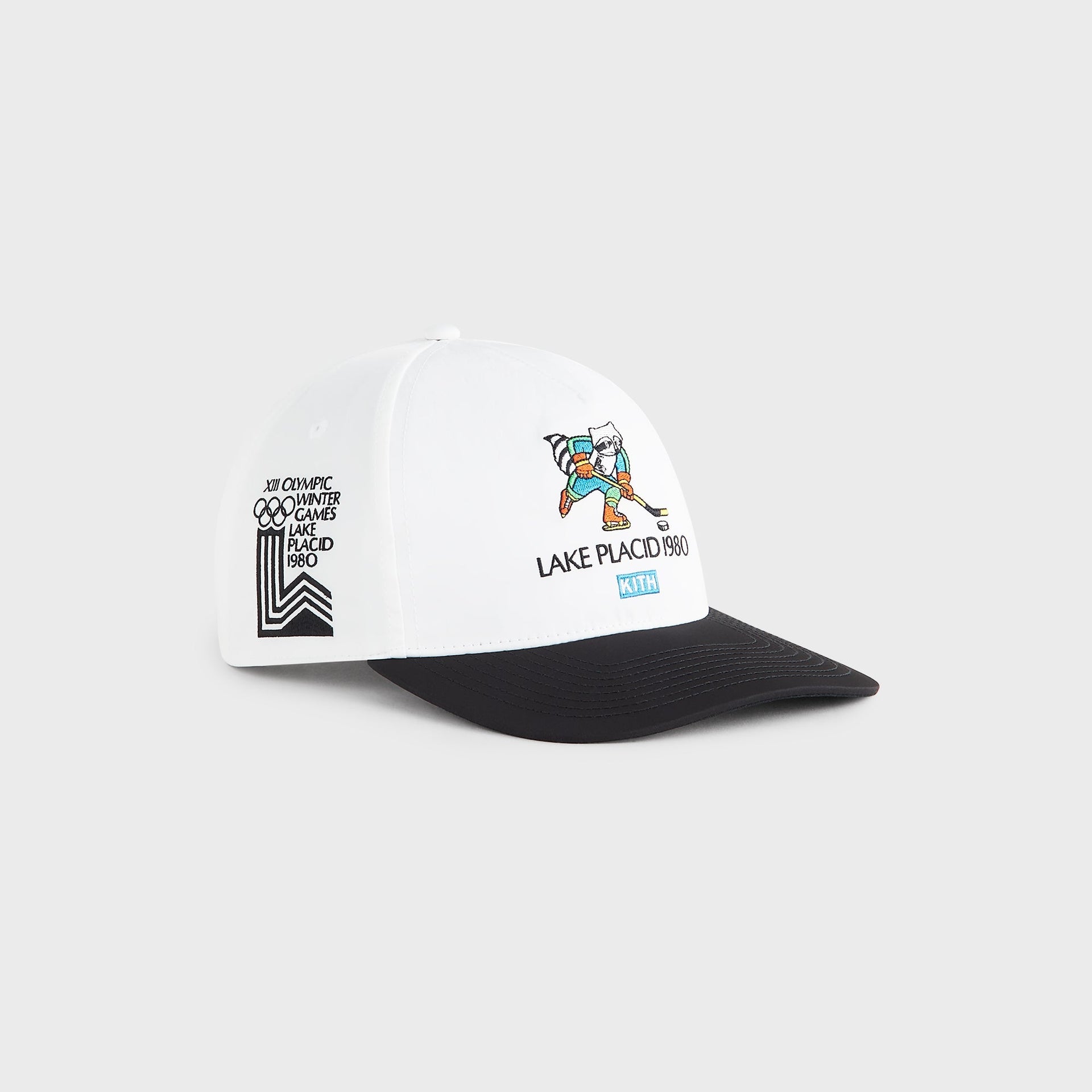 Kith for Olympics Heritage Lake Placid Nylon Bay Low Pinch Crown Snapback - White - PH