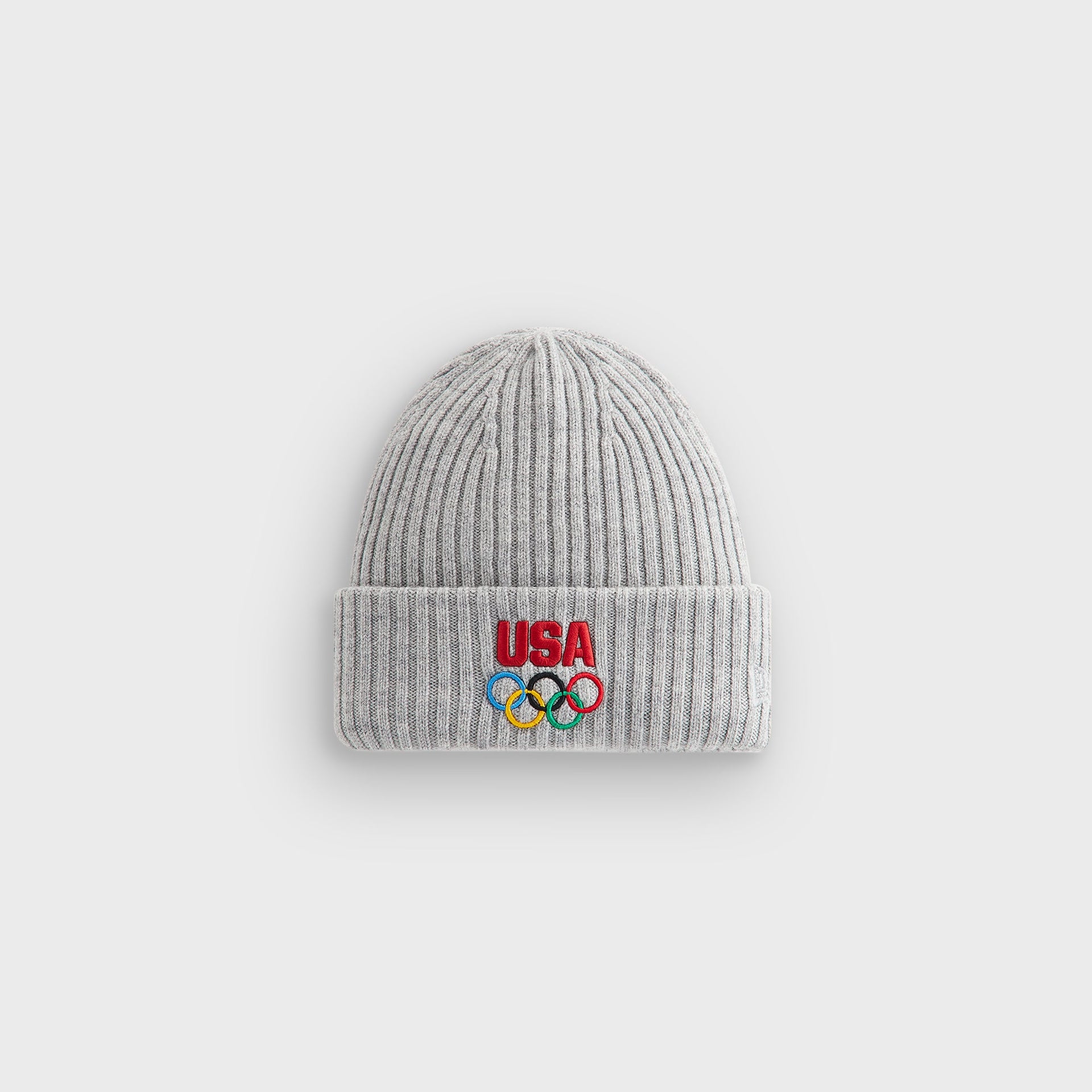Kith & New Era for Team USA Knit Mia Beanie - Light Heather Grey