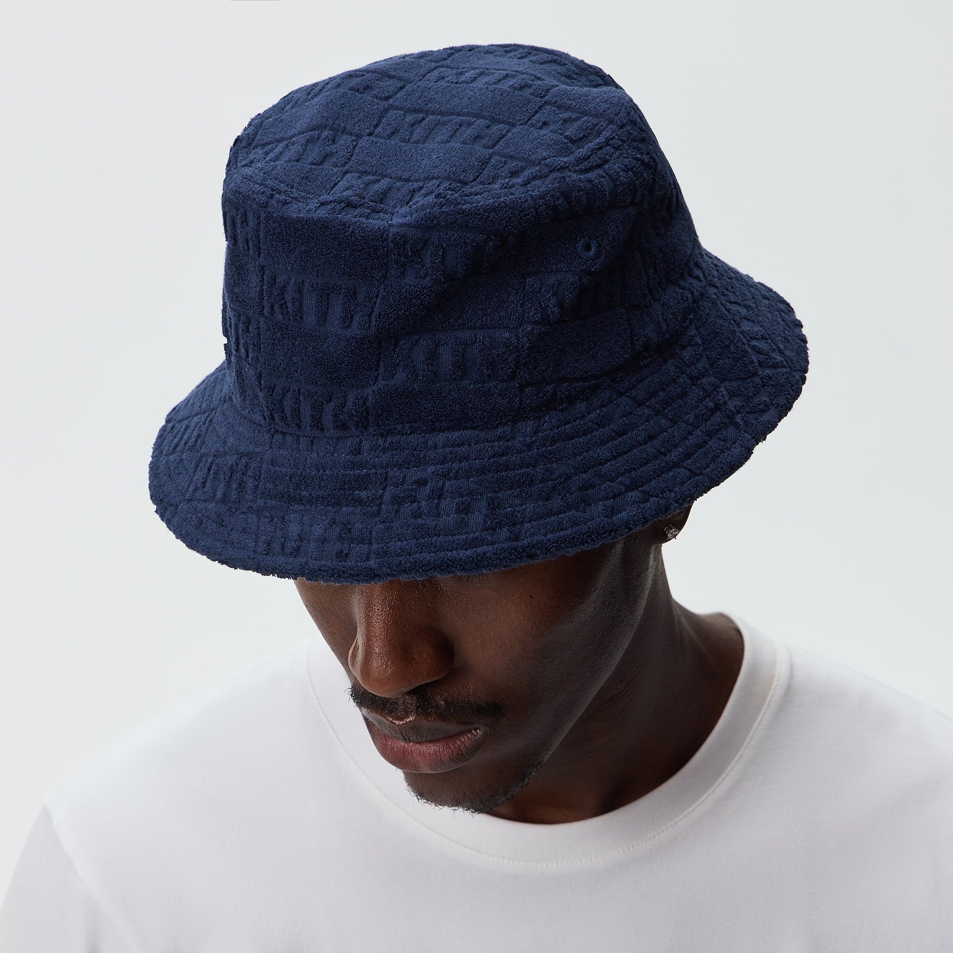 Kith Classic Logo Towel Terry Dawson Bucket Hat - Nocturnal - PH