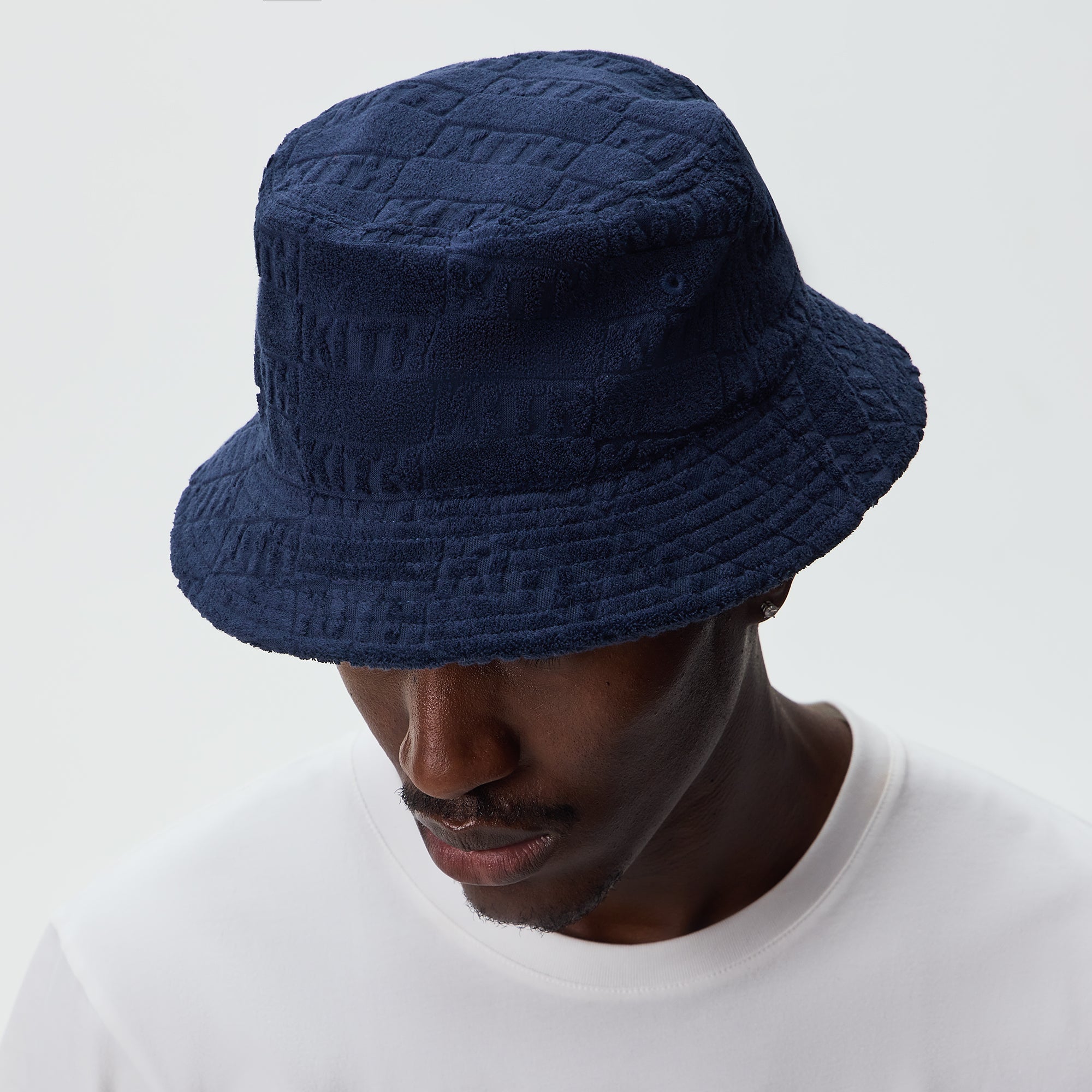 Kith Classic Logo Towel Terry Dawson Bucket Hat - Nocturnal