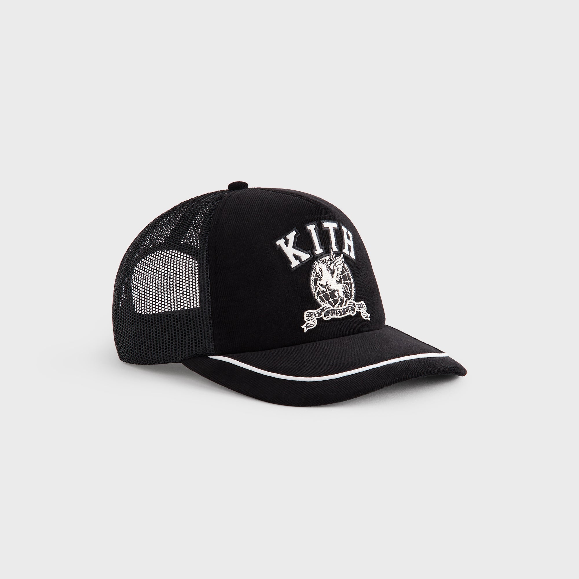 Kith Micro Cord Nolan Trucker Hat - Black