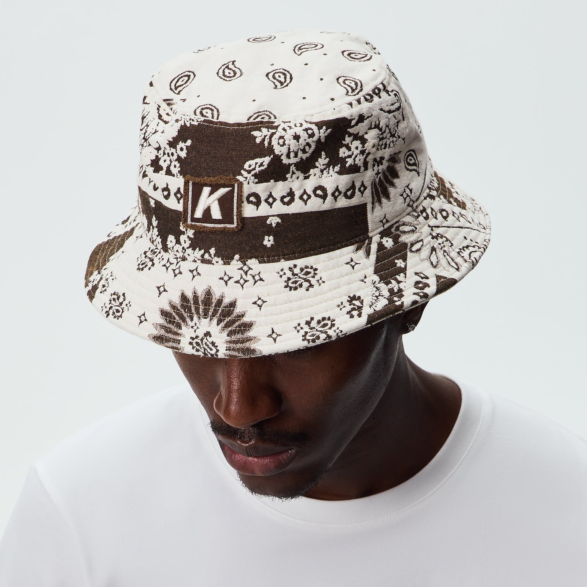 Kith Bandana Jacquard Dawson Bucket Hat - Coffee - PH