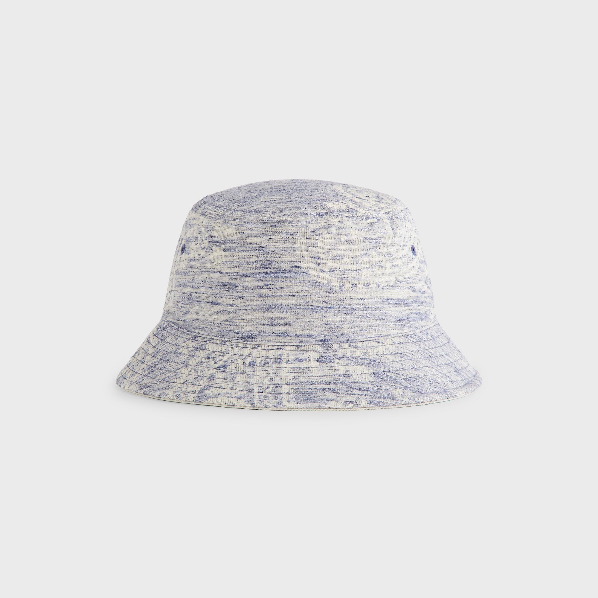 Kith Heather Jacquard Canvas Reversible Dawson Bucket Hat - Light Indi