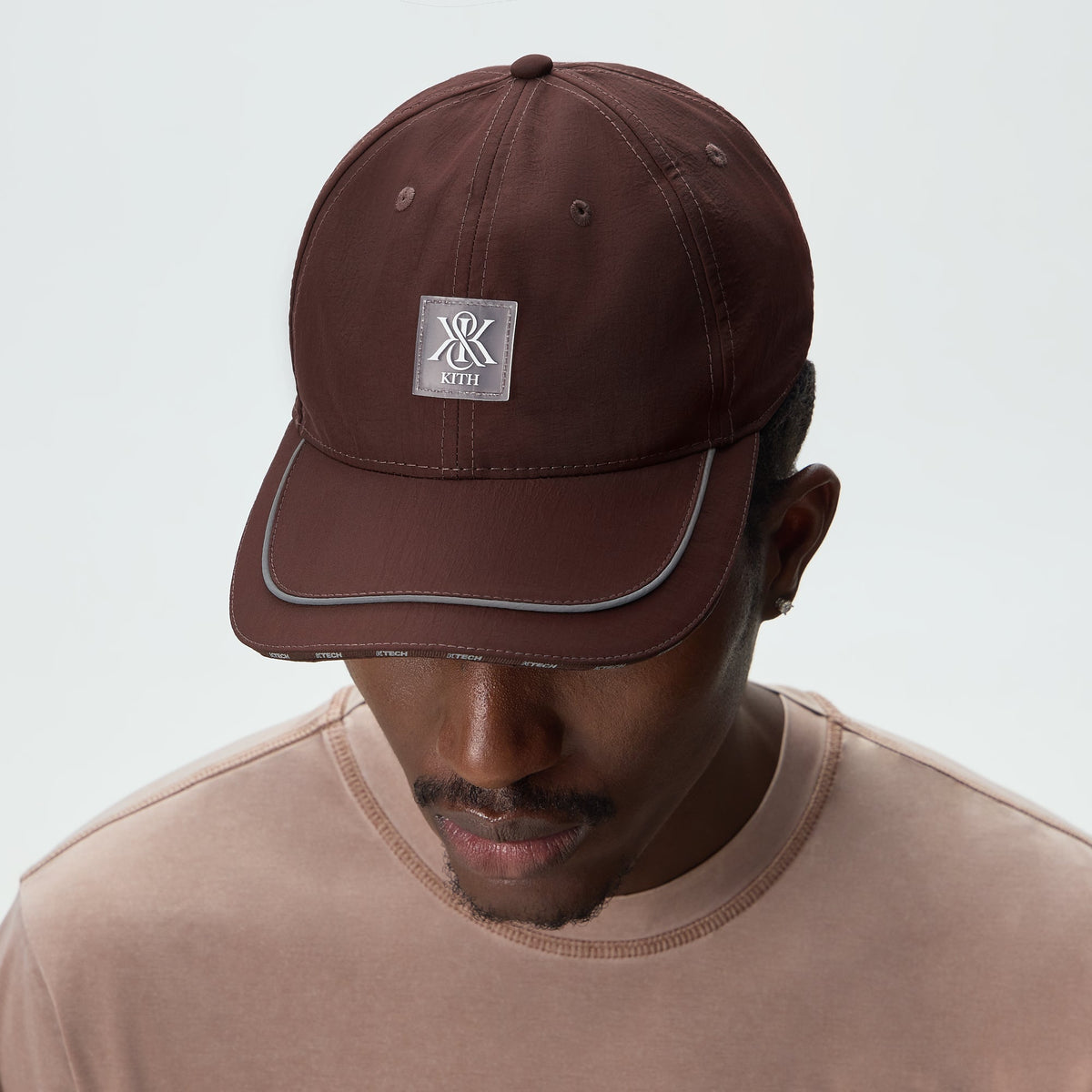Kith Wrinkle Nylon Pieced Classic Cap - Hickory