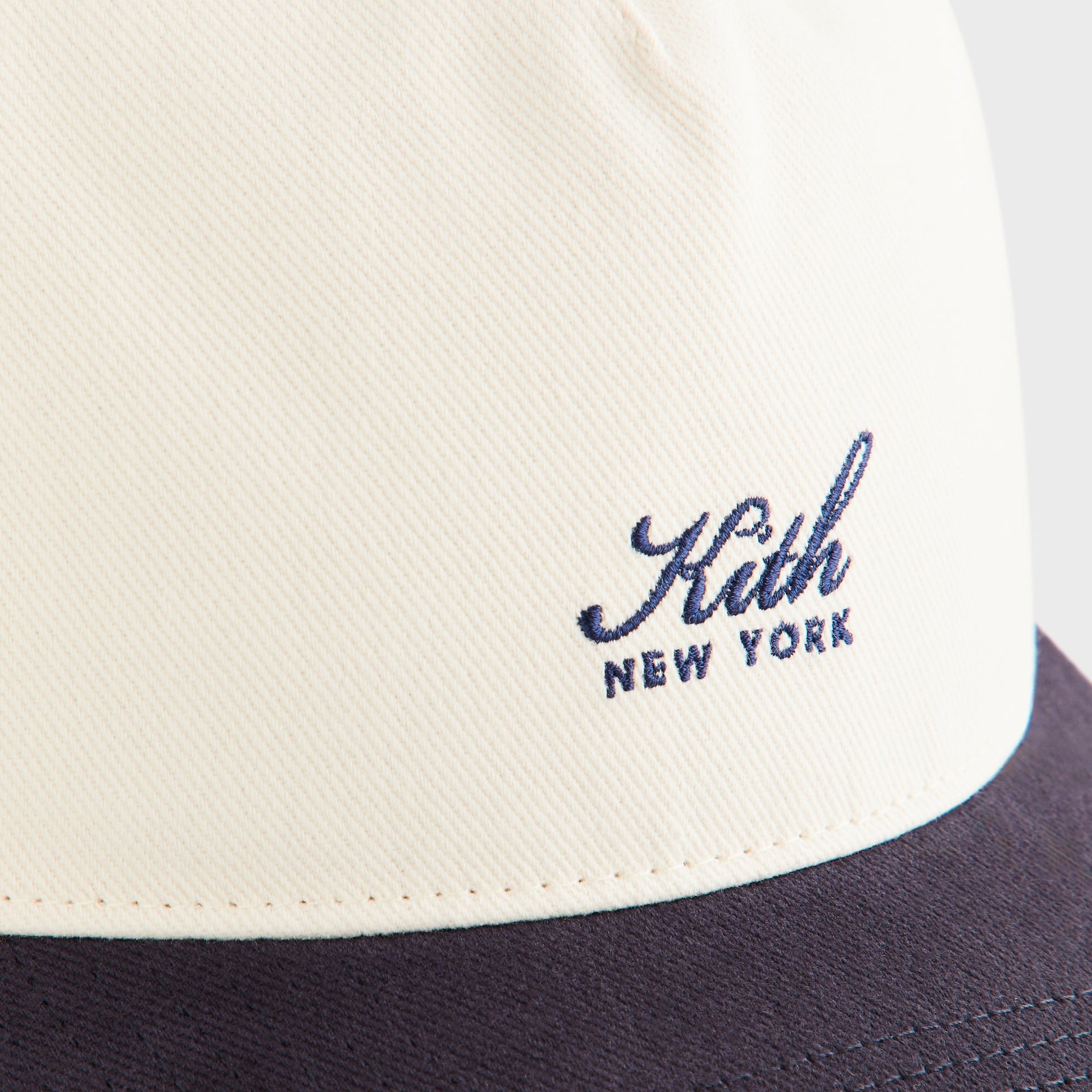Kith Script Brushed Twill Bay Low Pinch Crown Cap - Nocturnal - PH