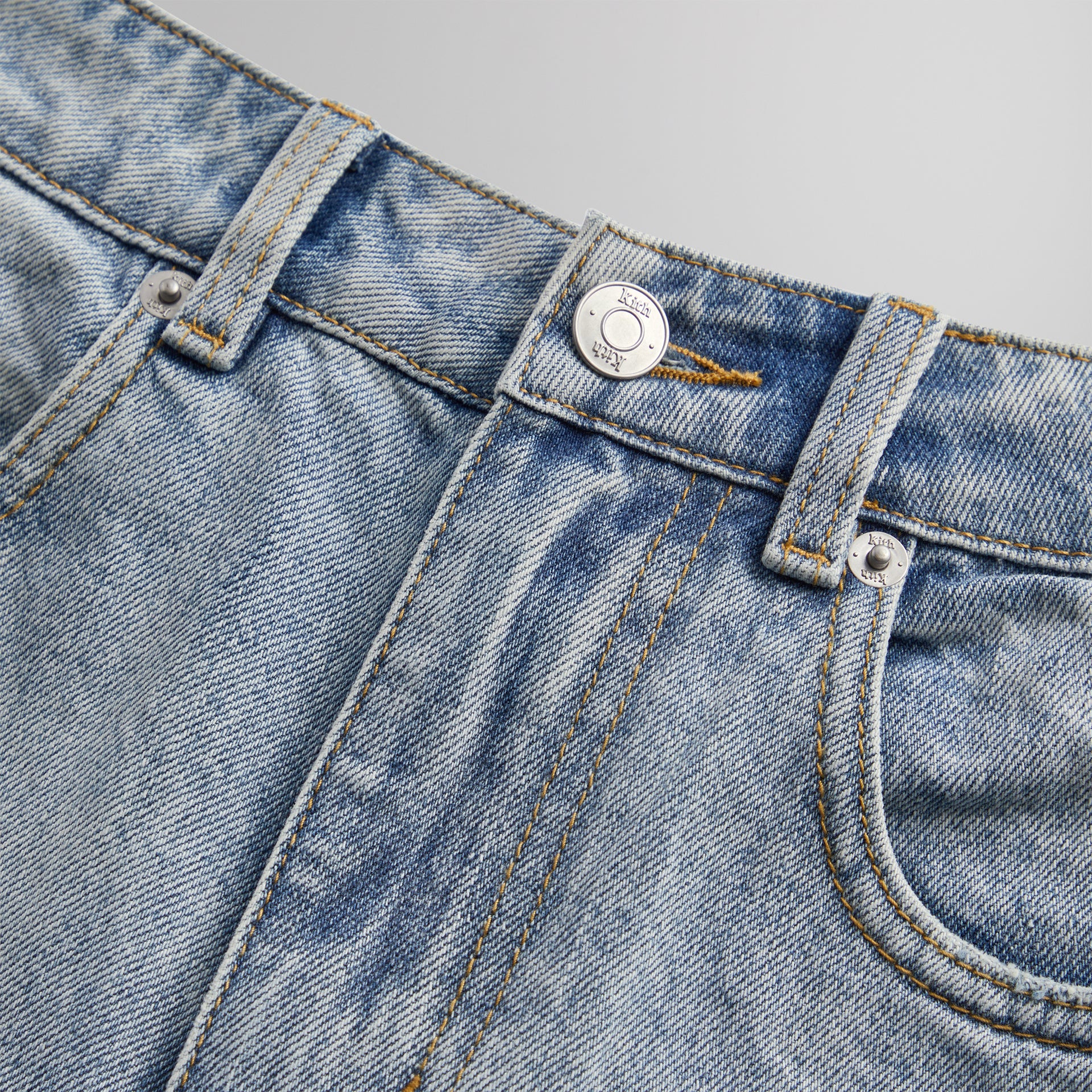 Kith Centre Straight Jean - Light Indigo