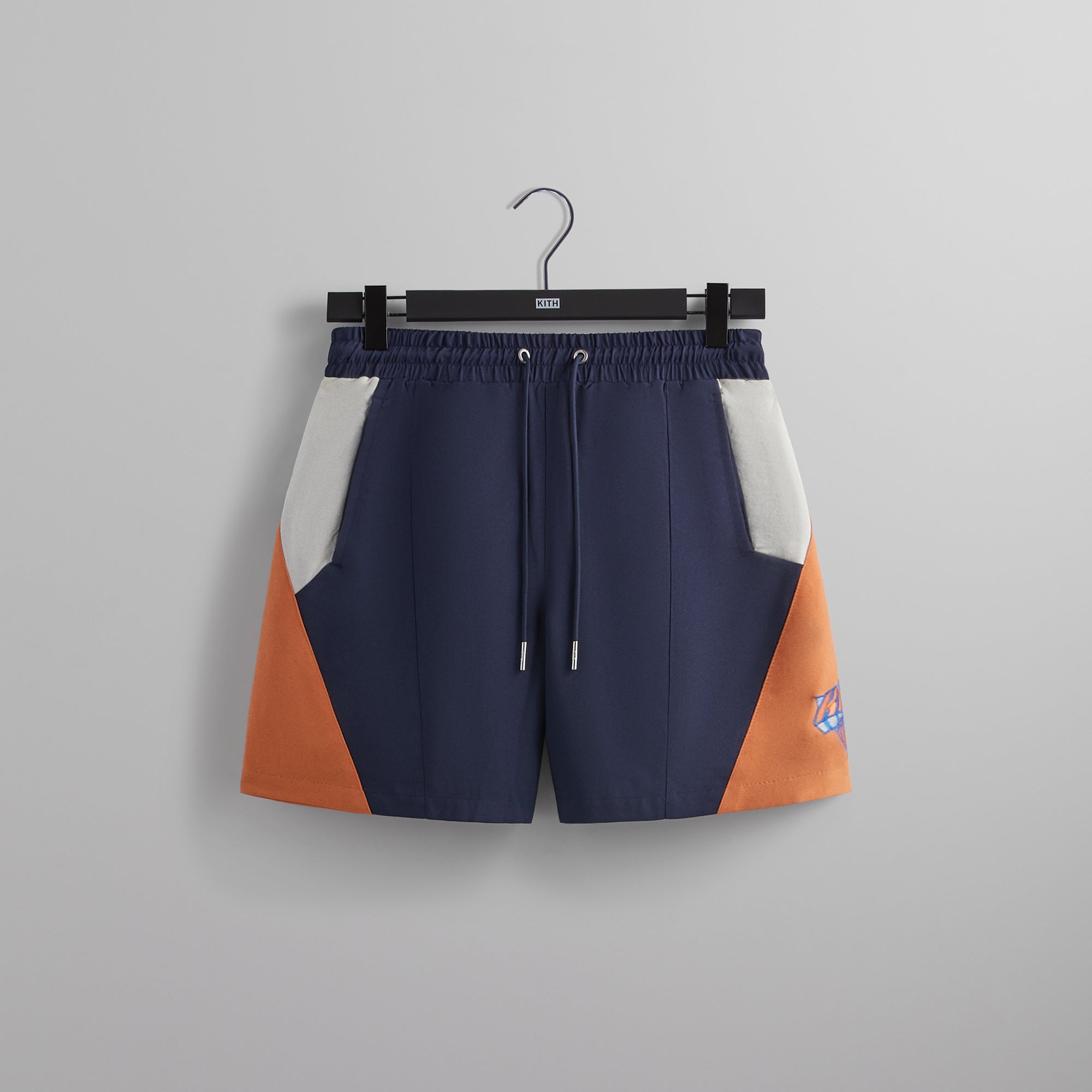 Kith for the New York Knicks Color-Blocked Shorts - Nocturnal