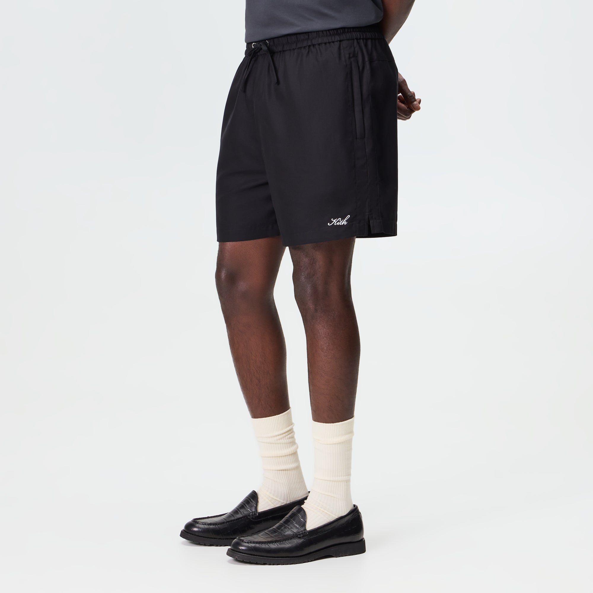 KITH NYLON ACTIVE SHORTS BLACK XL サイズ Kith Silk Cotton Active Short - Black