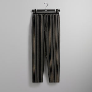 UrlfreezeShops Striped Flannel Barrow Pant - Black