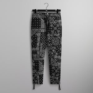 UrlfreezeShops Flocked Deconstructed Bandana Mercer 8 Pant - Black