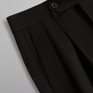 &Kin Tropical Wool Kylan Pleated Trouser - Black