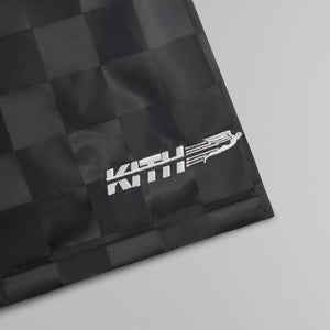 Kith Checkered Satin Collins Short - Black