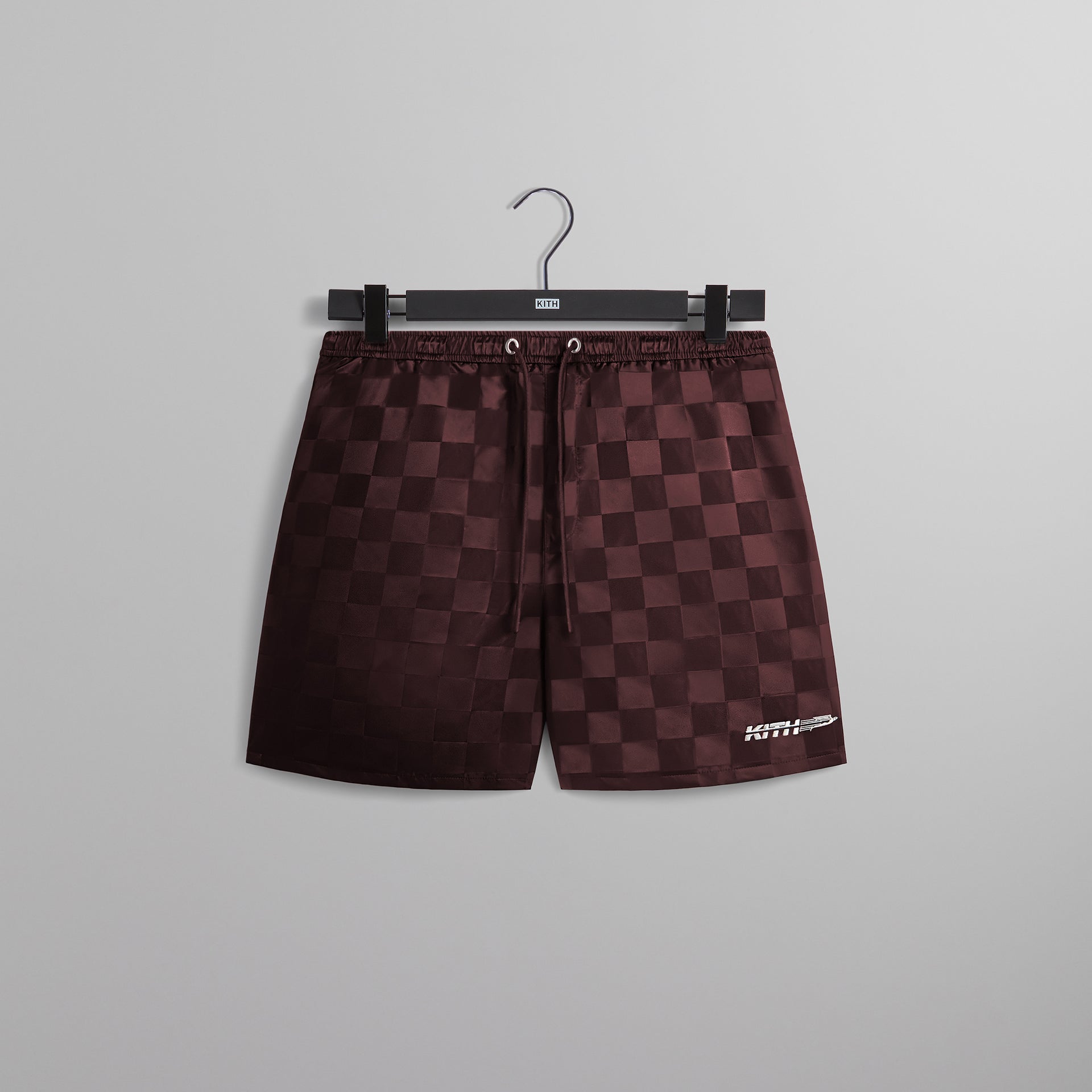 Kith Checkered Satin Collins Short - Rave