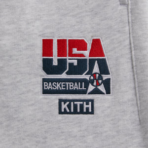 Kith for USA Basketball Vintage Nelson Sweatpant - Light Heather Grey