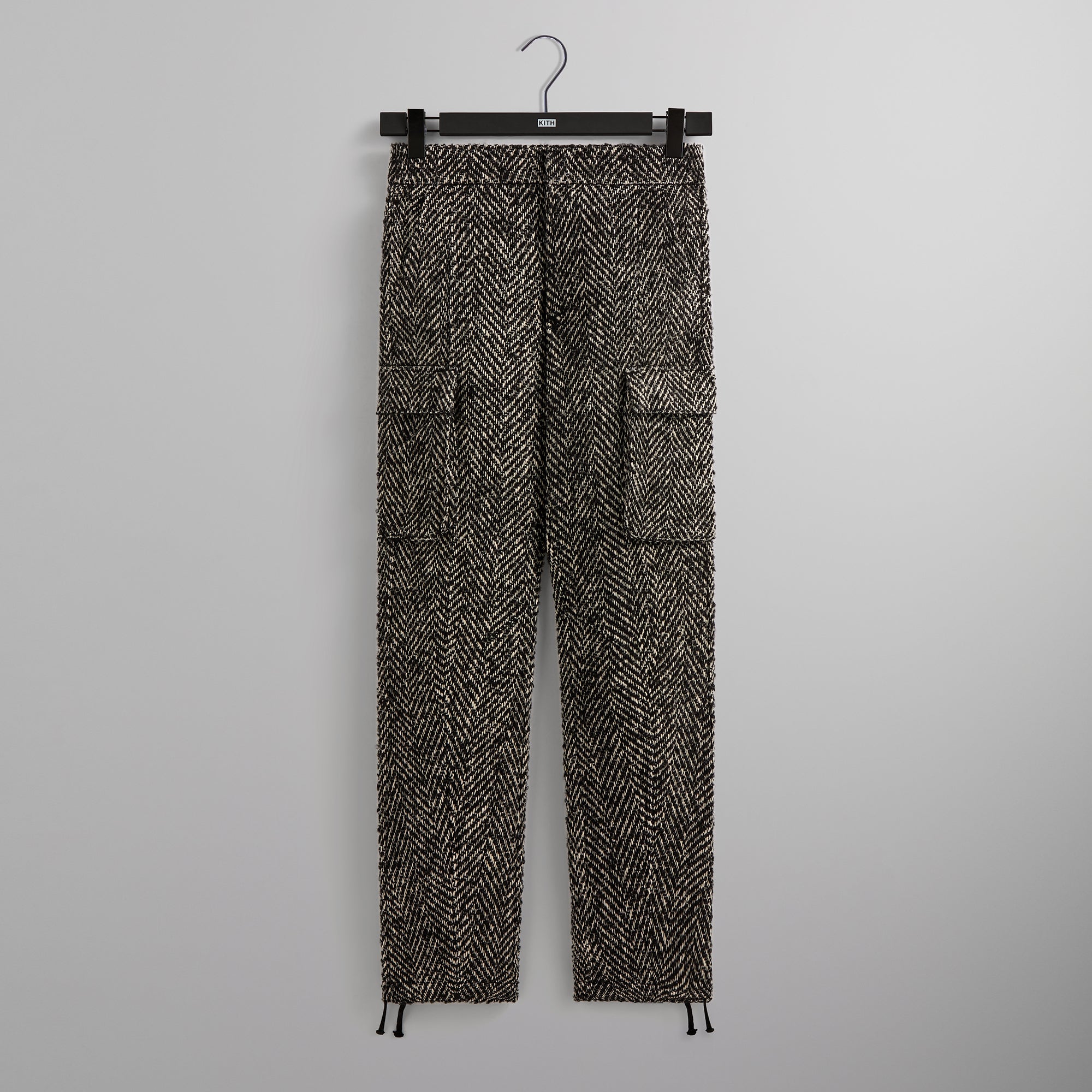 TurismoShops Oversized Herringbone Bristol Cargo Pant Black
