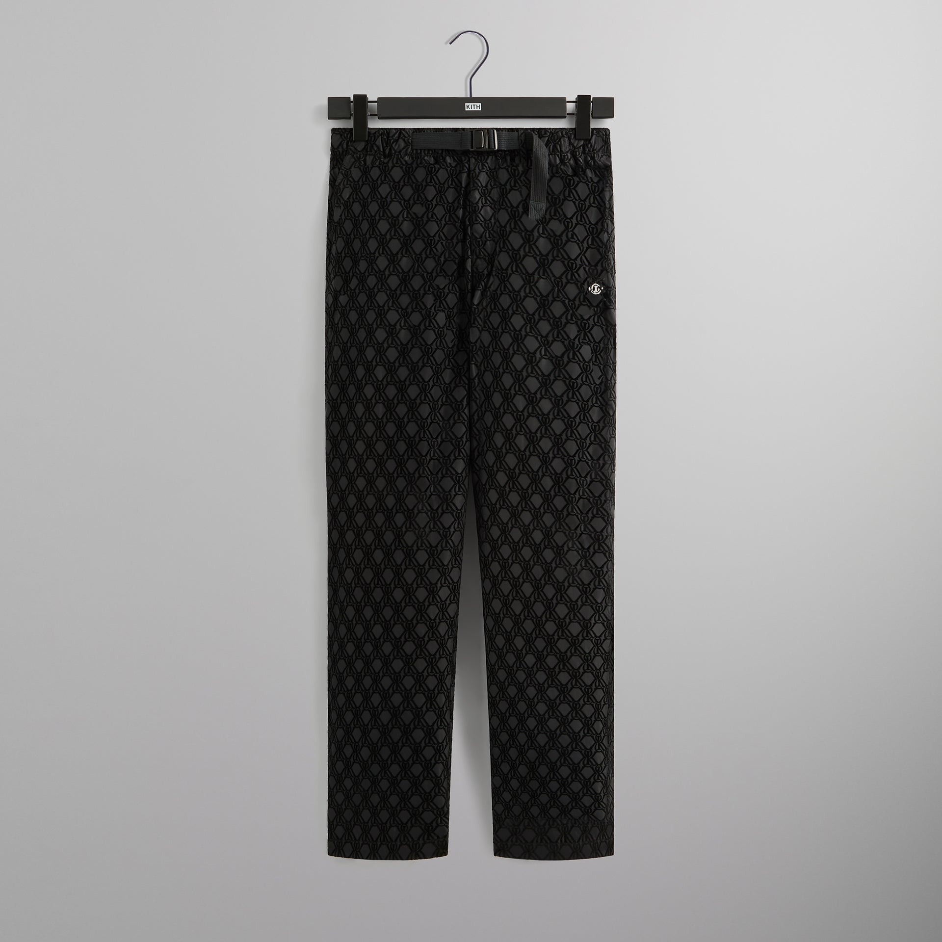 Kith Flocked Monogram Elias Pant - Black