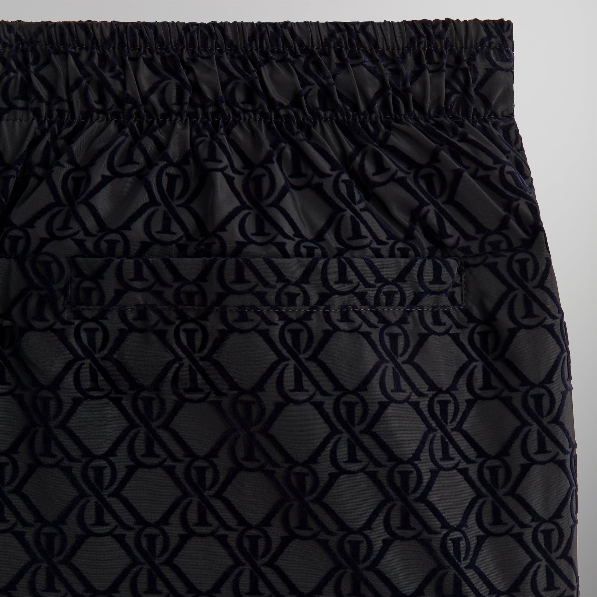 Kith Flocked Crest Tech Active Short -  Black