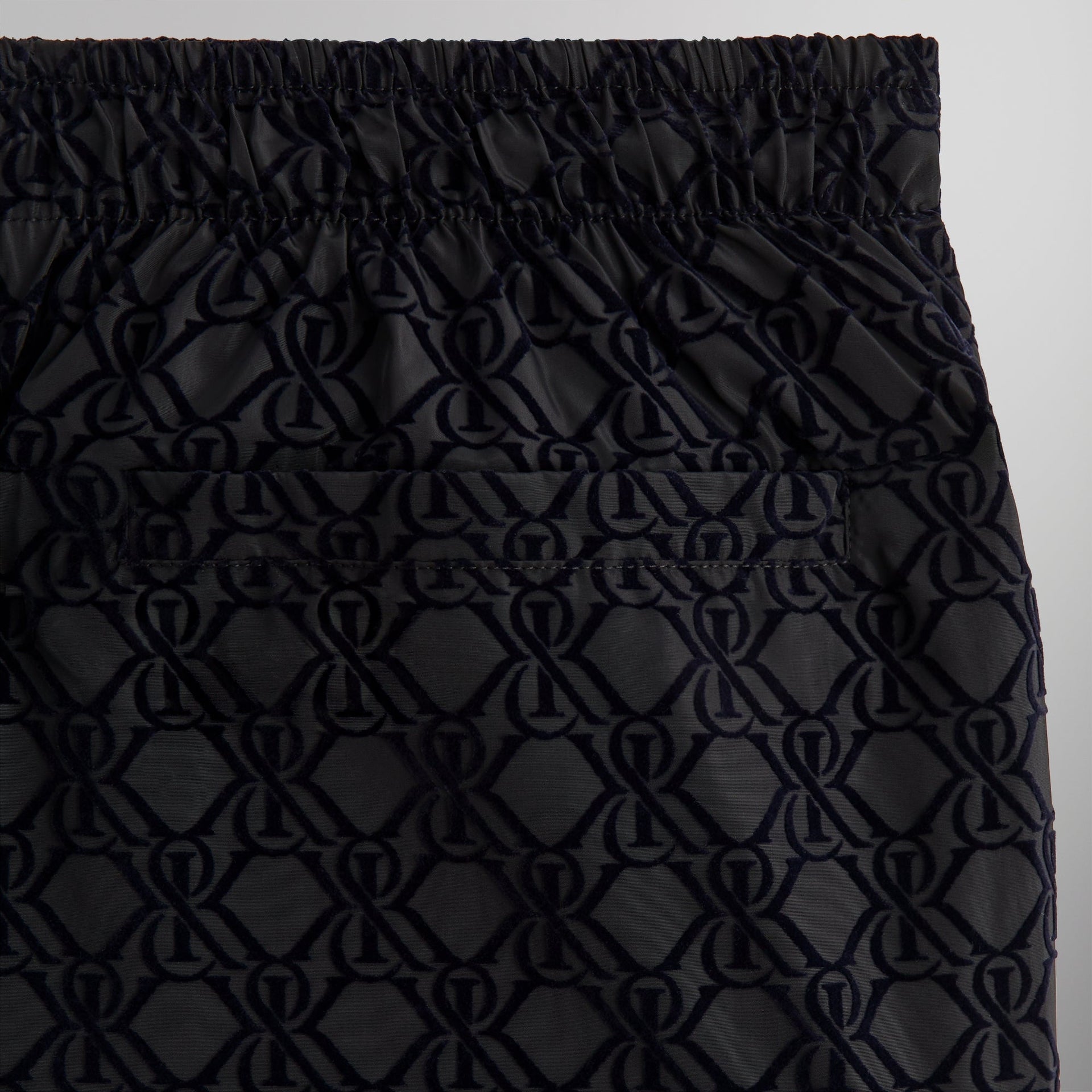 Kith Flocked Crest Tech Active Short -  Black PH