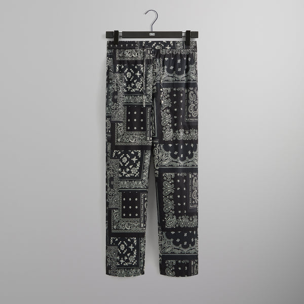 Kith Washed Cotton Bandana Barrow Pant - Black