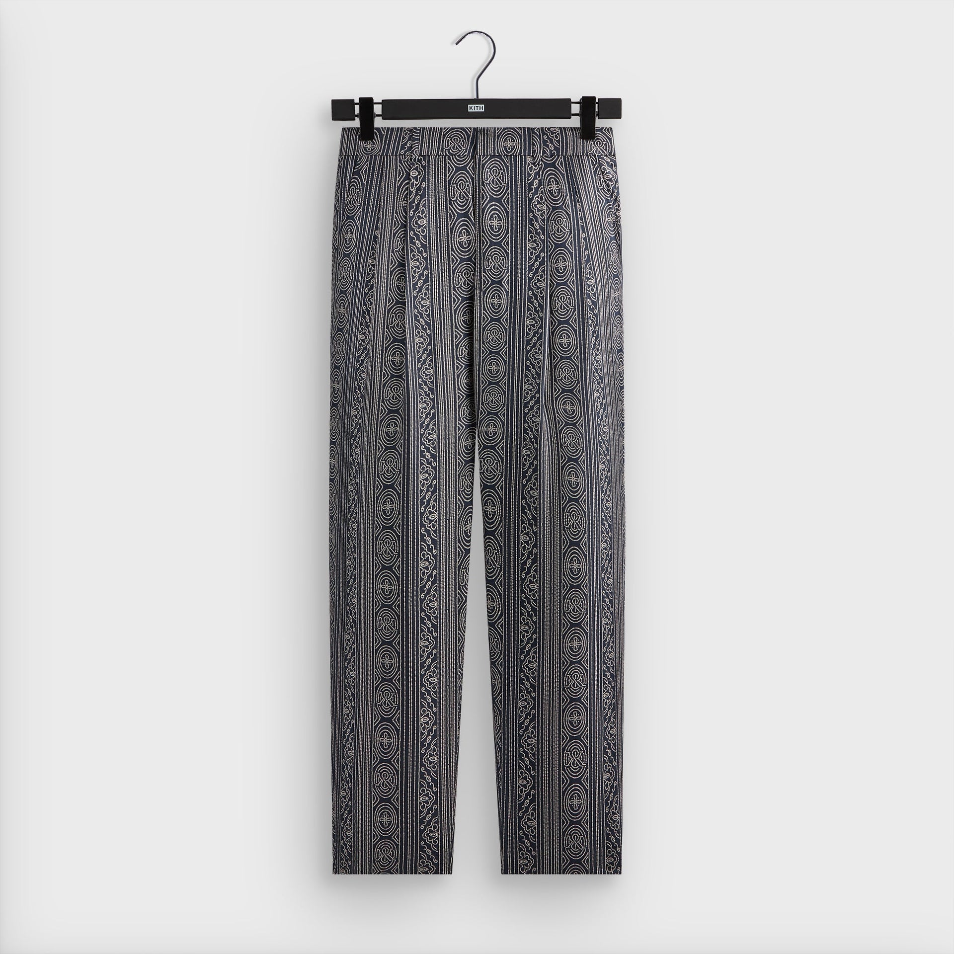 &Kin Batik Stripe Pleated Ari Trouser - Nocturnal PH