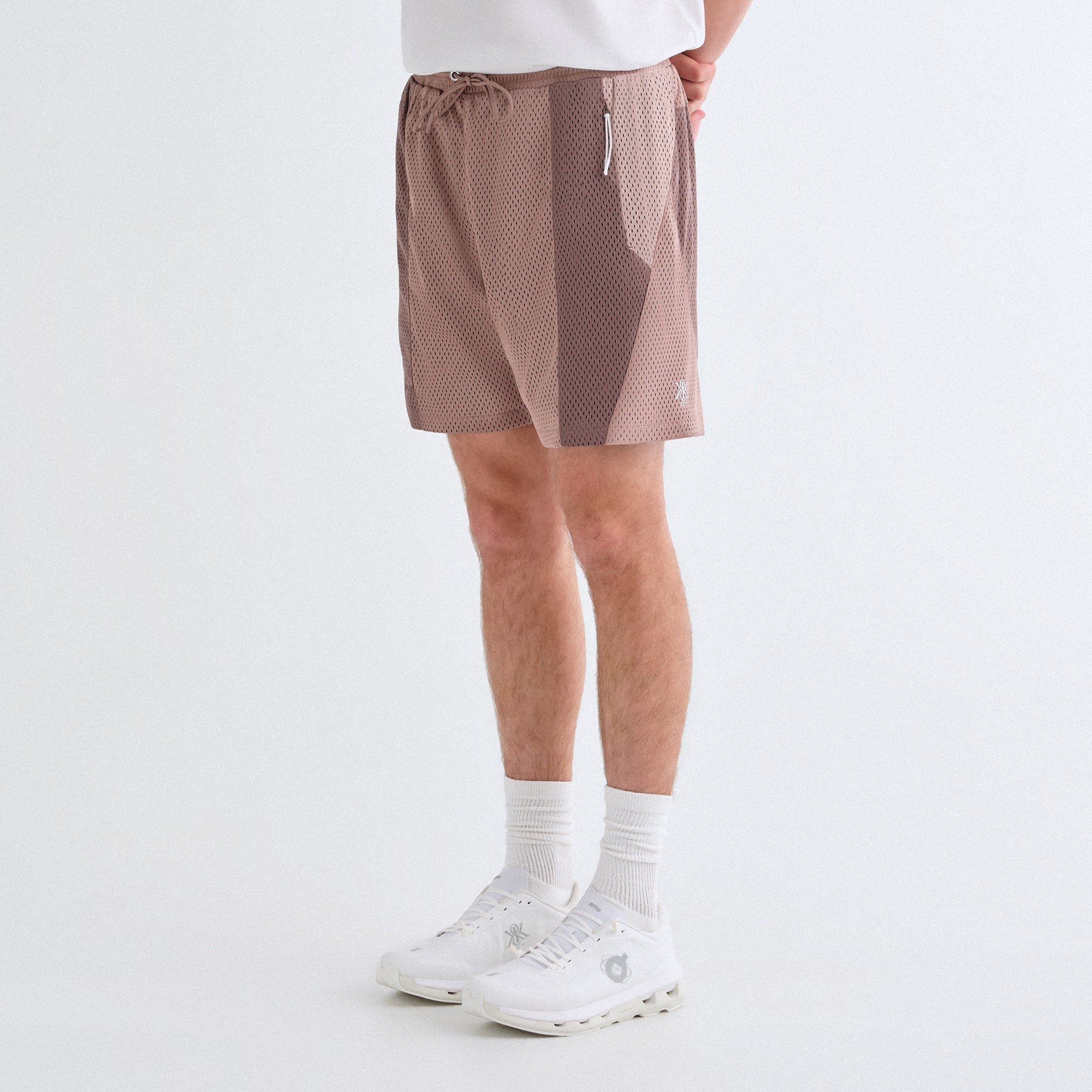 【美品】Kith Harden Panelled Mesh Short Mサイズ Kith Harden Panelled Mesh Short - Dusty Mauve
