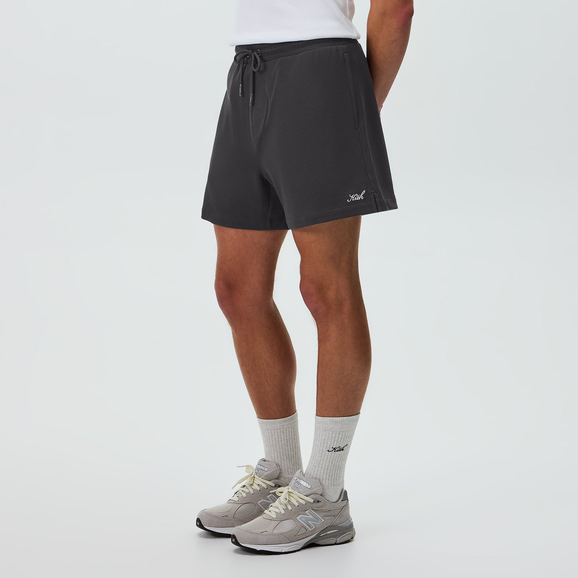 Kith Micro Waffle Graham Short - Carbon