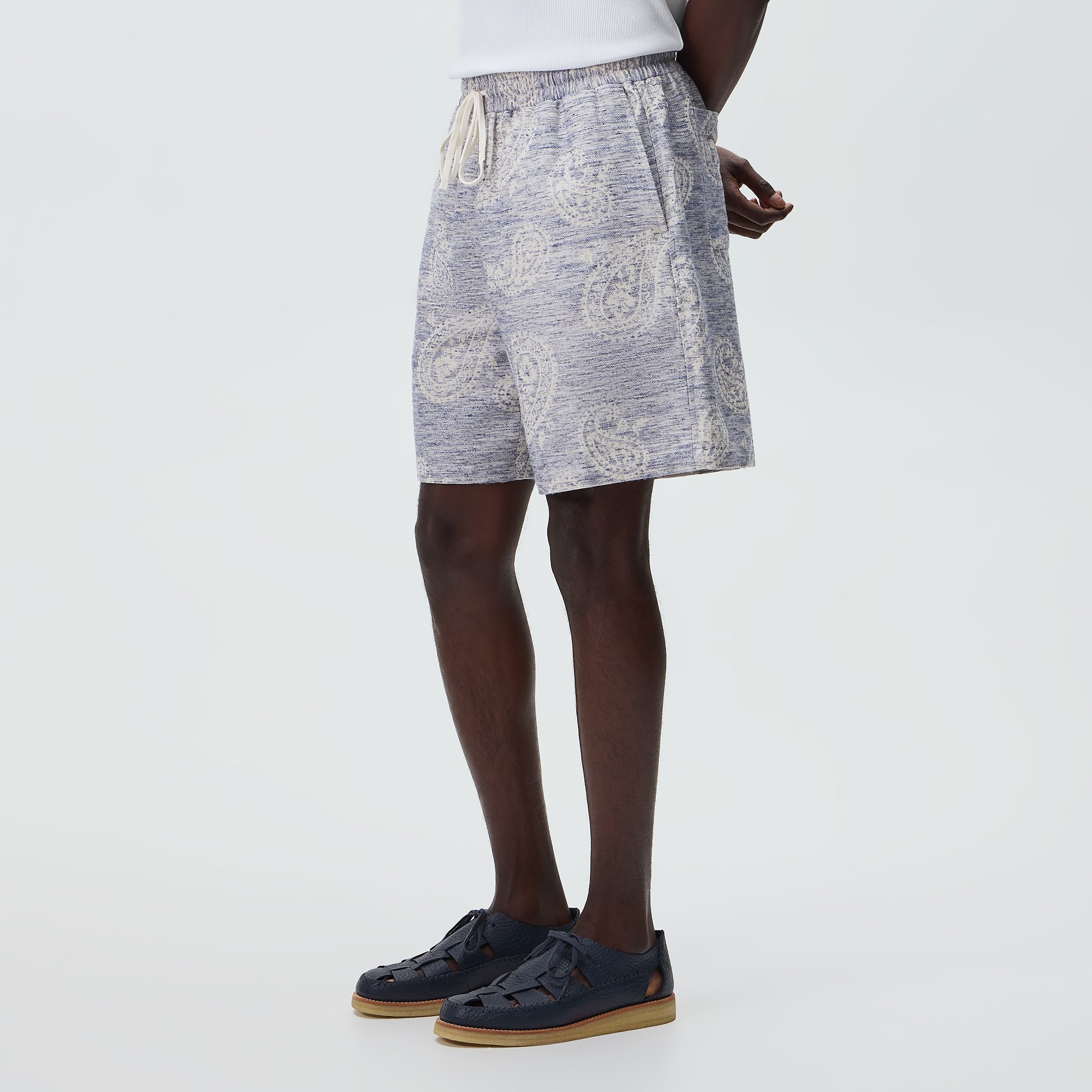 Kith Heathered Paisley Lewis Short - Light Indigo