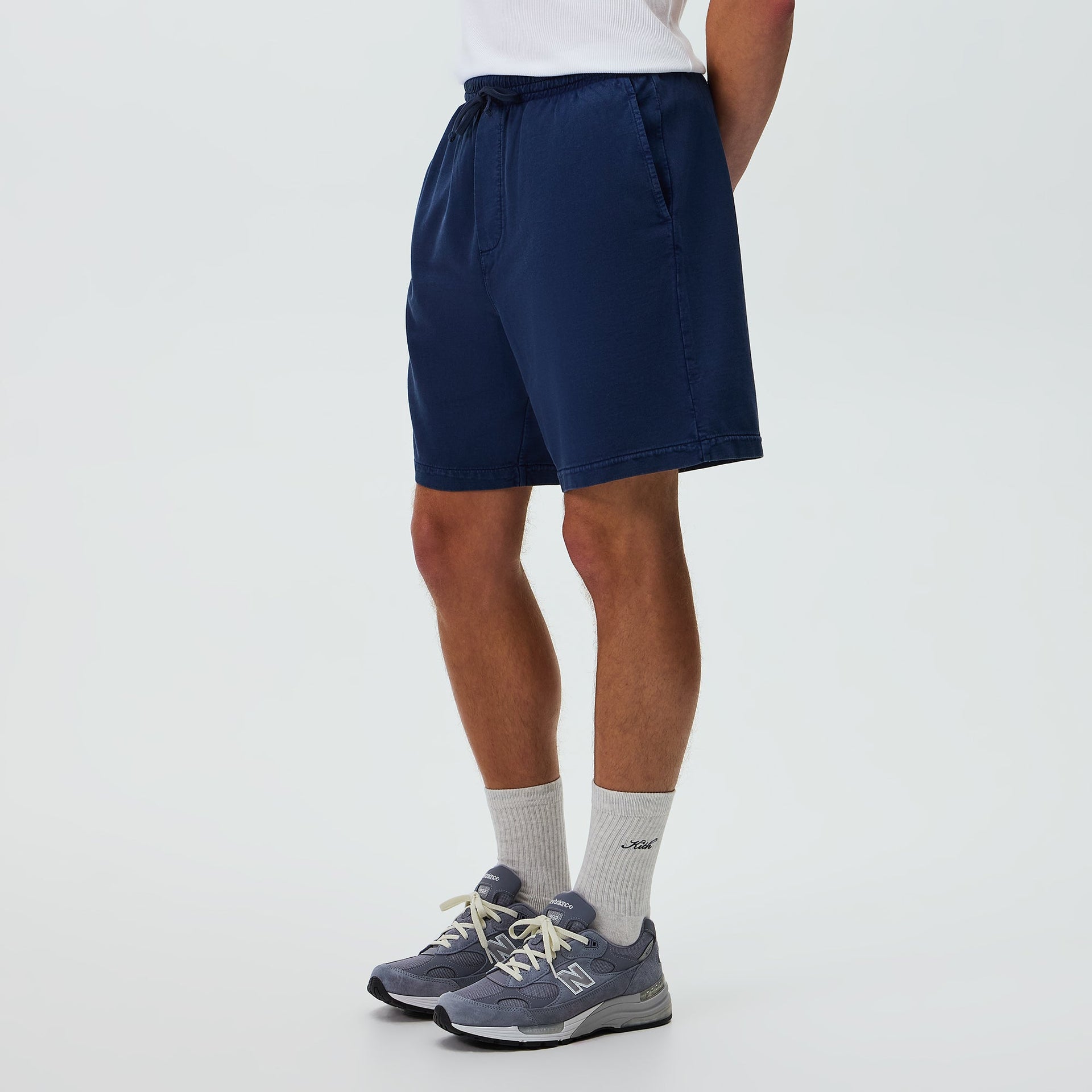 Kith Indigo Micro Fleece Curtis Short - Dark Indigo