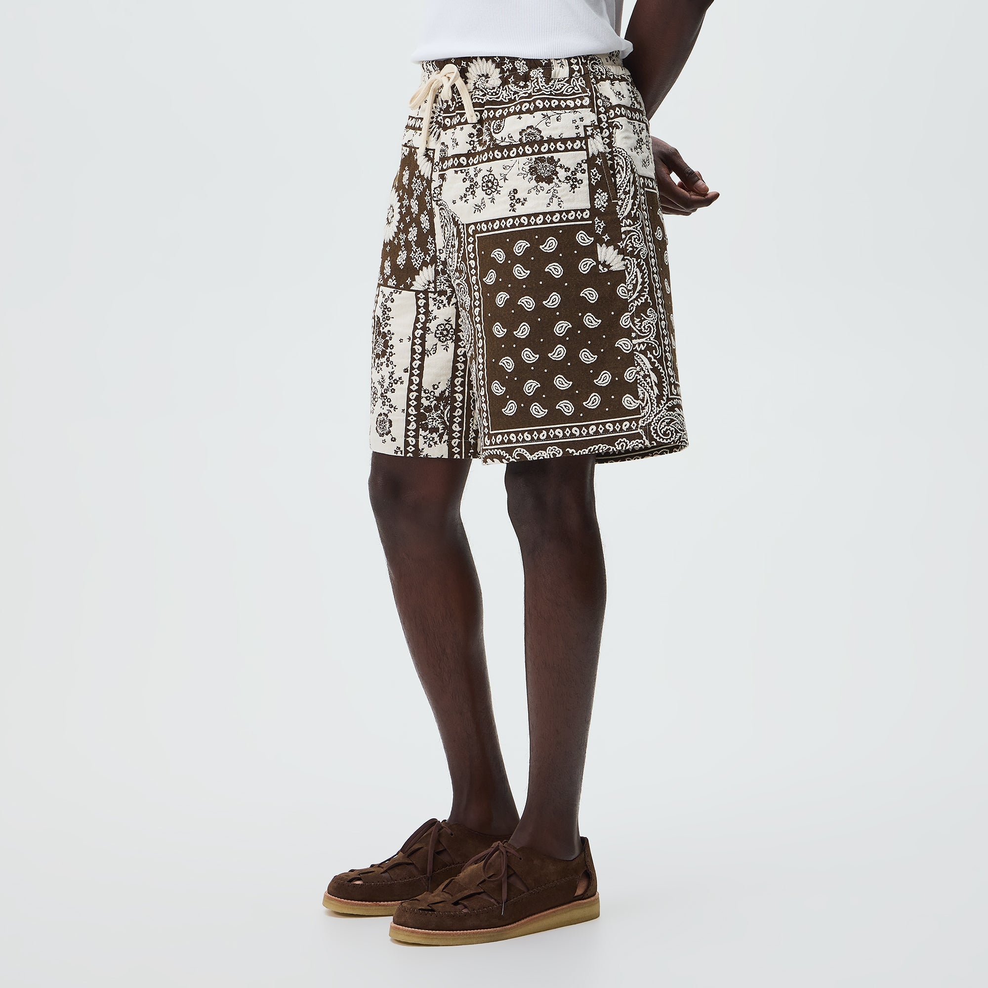 kith tokyo バンダナ　ショートパンツ　L Kith Bandana Jacquard Lewis Short - Coffee