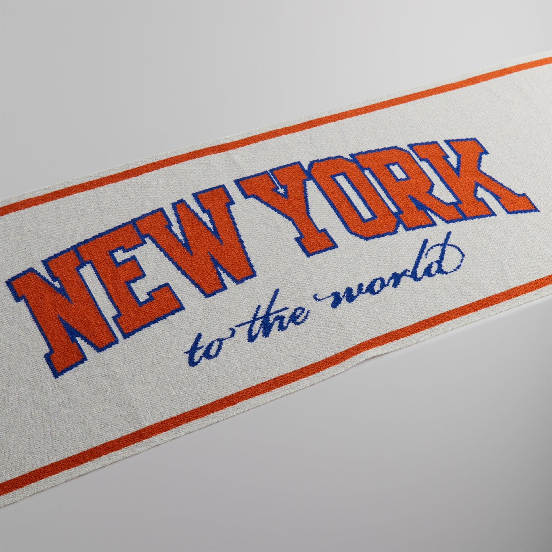 Kith for the New York Knicks Logo Knitted Scarf - Silk