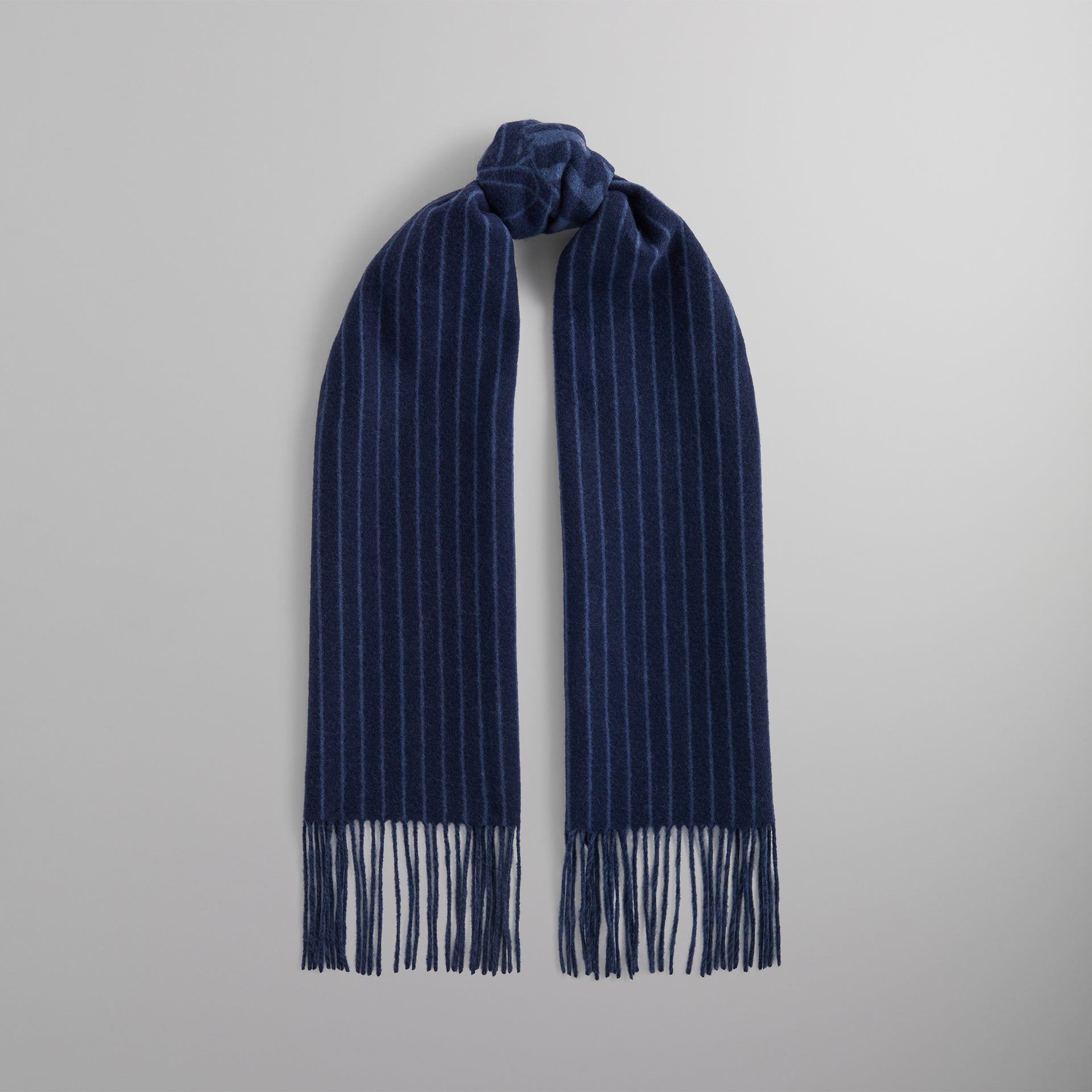 Kith for the New York Knicks Pinstripe Jacquard Scarf - Nocturnal