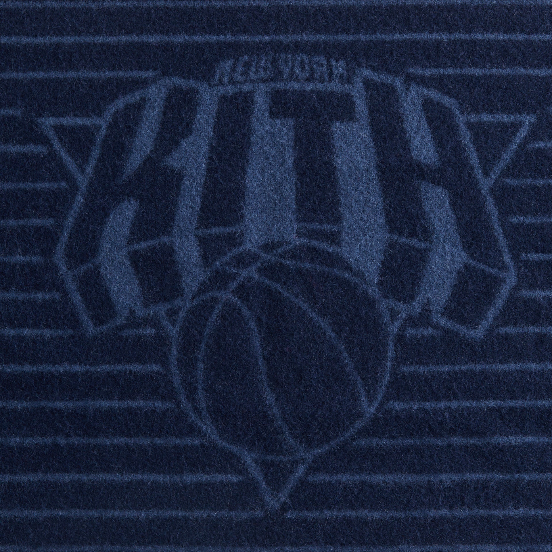 Kith for the New York Knicks Pinstripe Jacquard Scarf - Nocturnal