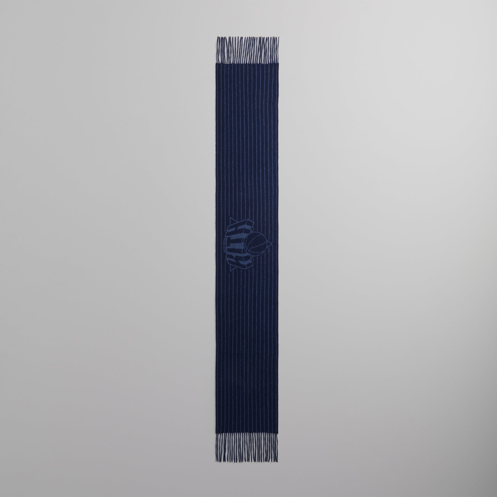 Kith for the New York Knicks Pinstripe Jacquard Scarf - Nocturnal
