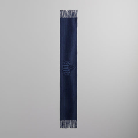 Kith for the New York Knicks Pinstripe Jacquard Scarf - Nocturnal