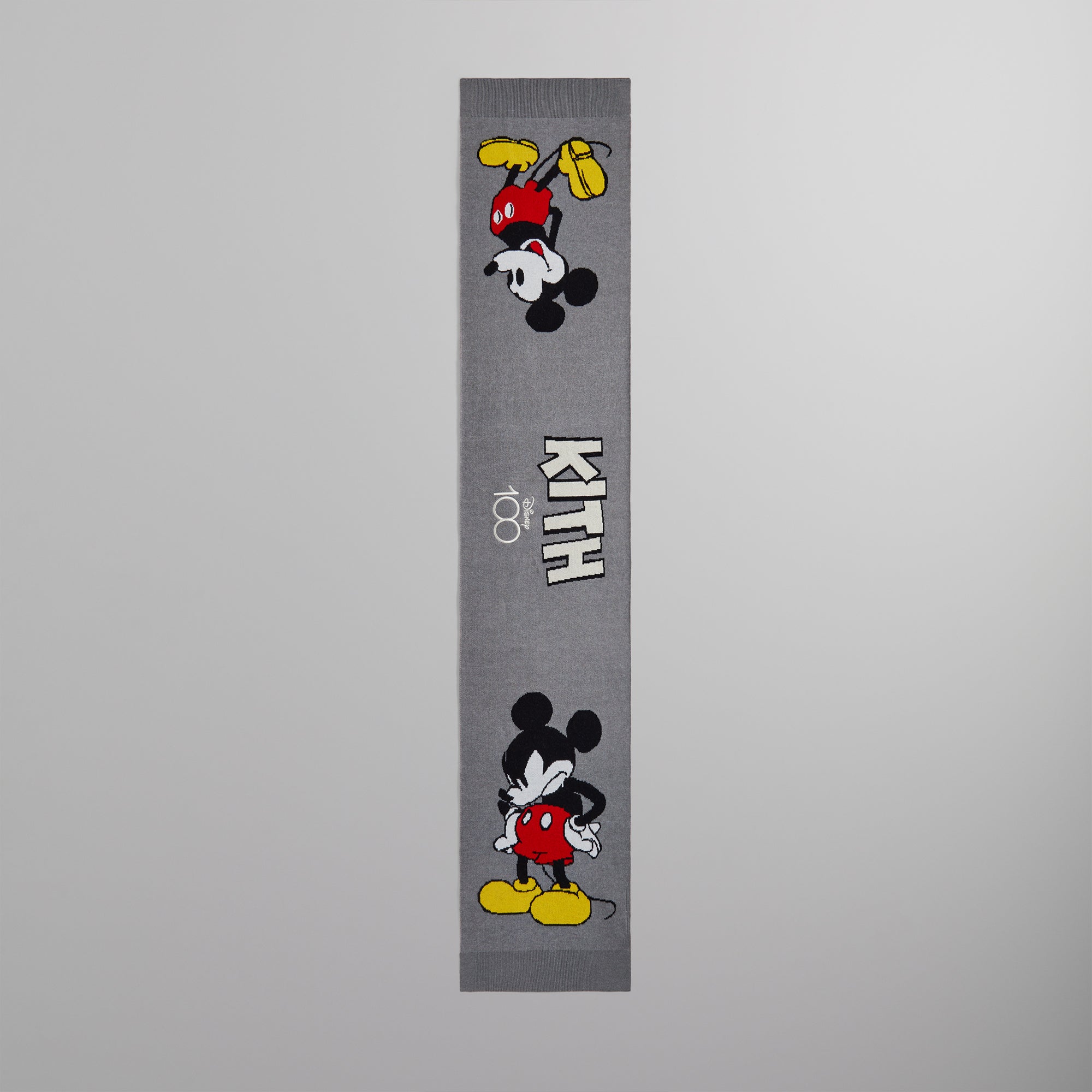 Disney | Kith for Mickey & Friends Knitted Mickey Scarf - Light Heathe