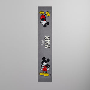 Disney | Kith for Mickey & Friends Knitted Mickey Scarf - Light Heather Grey