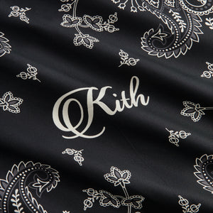 Kith Paisley Bandana Silk Scarf - Black