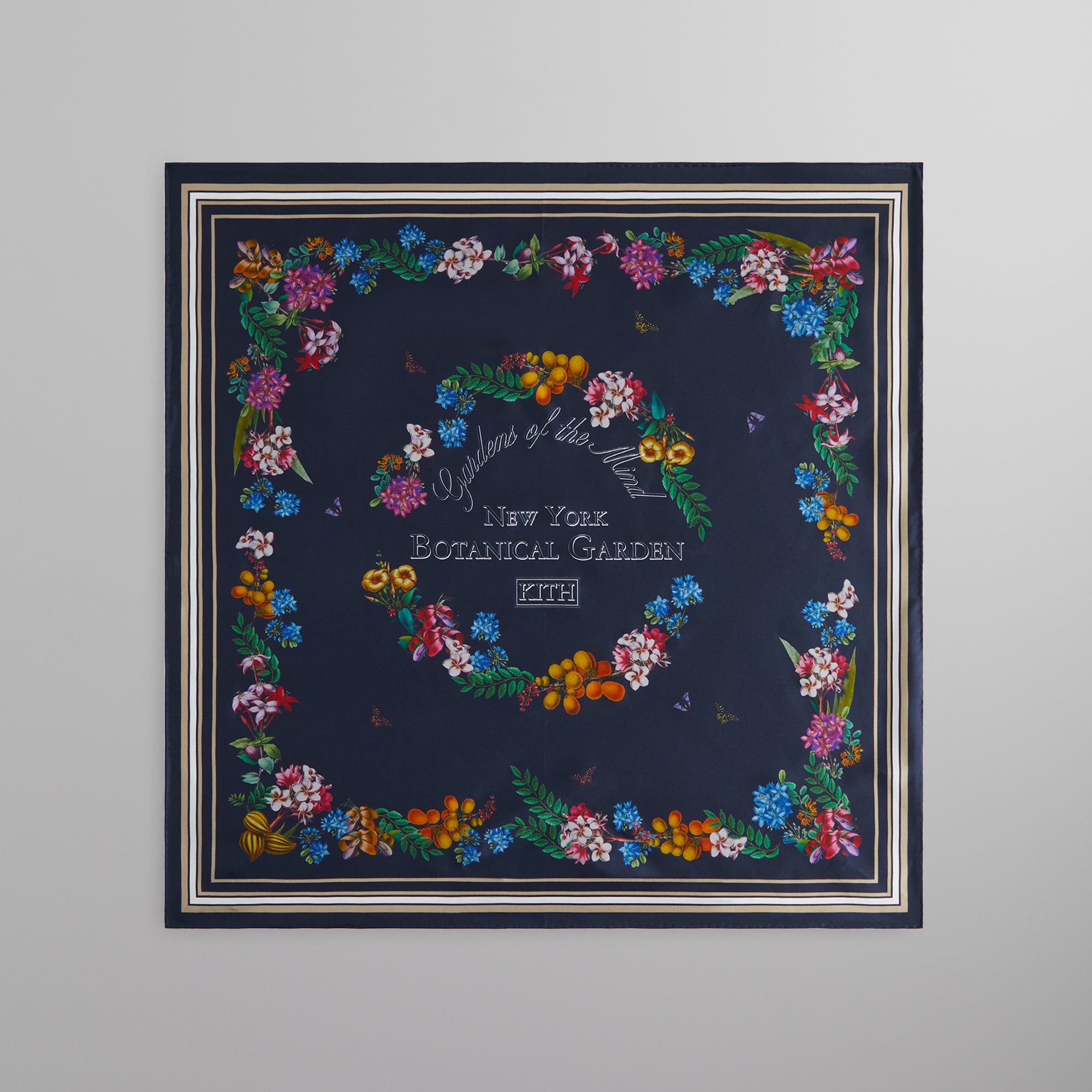 Kith for New York Botanical Garden Printed Silk Scarf - Nocturnal