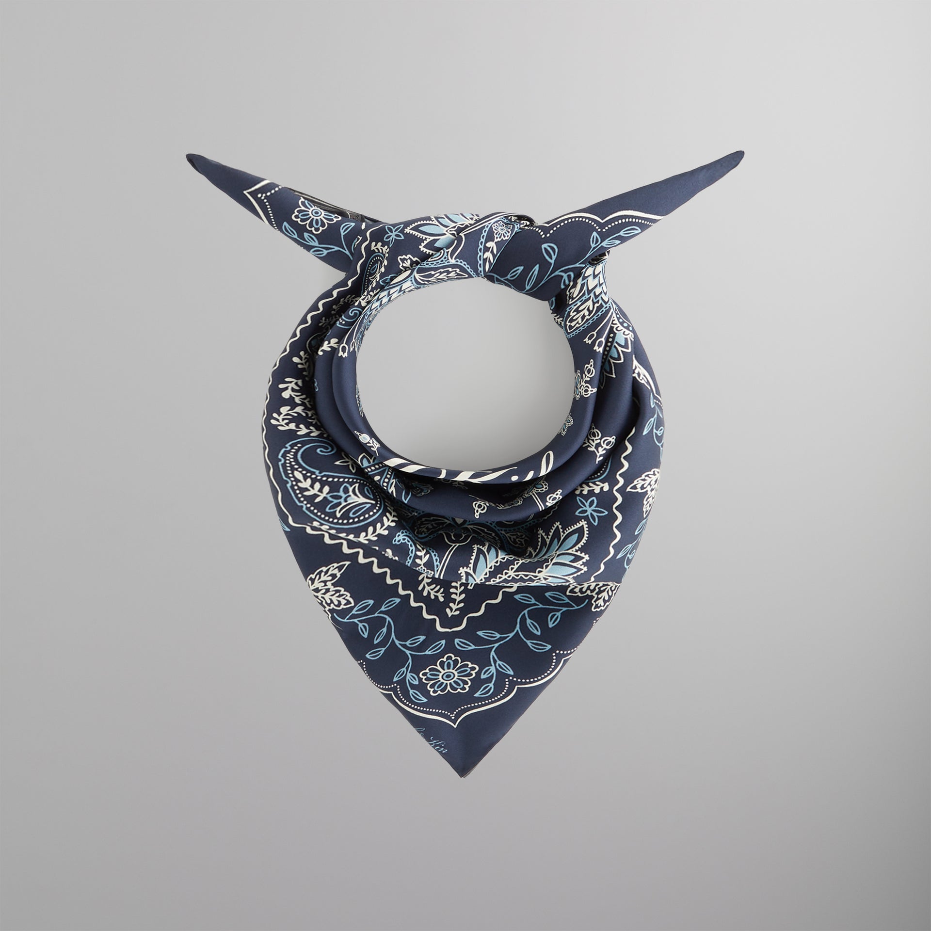 Kith Paisley Printed Silk Bandana - Nocturnal PH