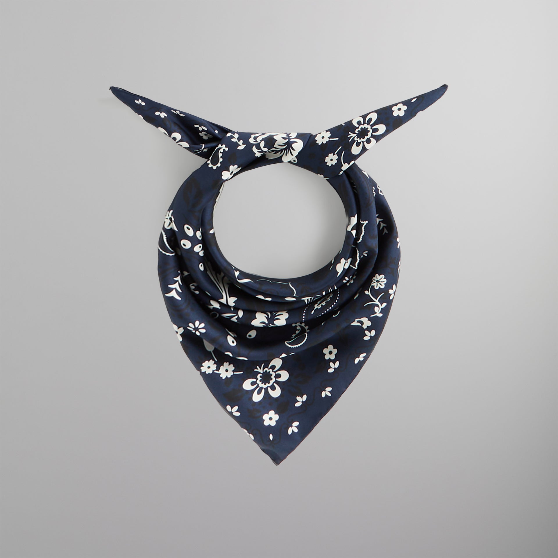 Kith Paisley Printed Silk Bandana - Nocturnal PH