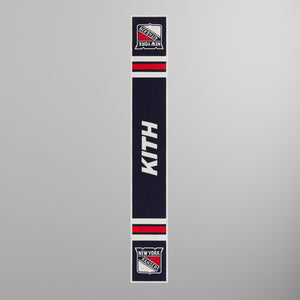 Kith for the New York Rangers Shield Knitted Scarf - Nocturnal