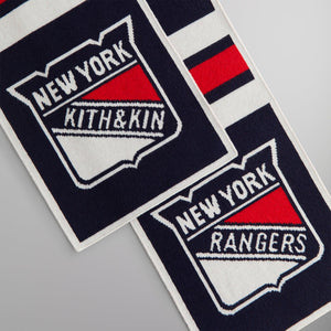 Kith for the New York Rangers Shield Knitted Scarf - Nocturnal PH