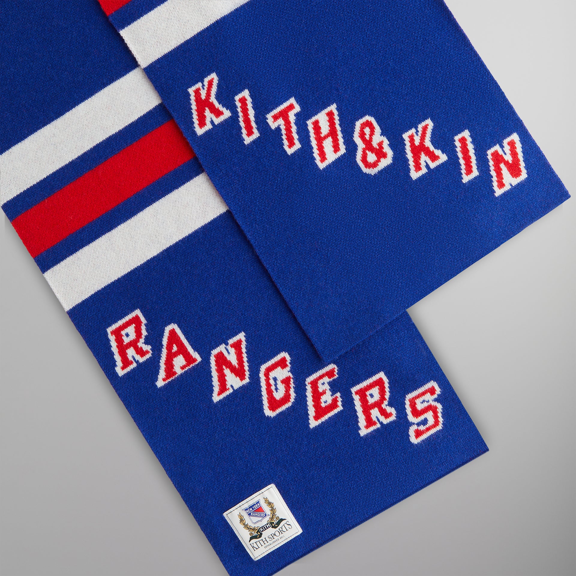 Kith for the New York Rangers New York Knitted Scarf - Cyclone