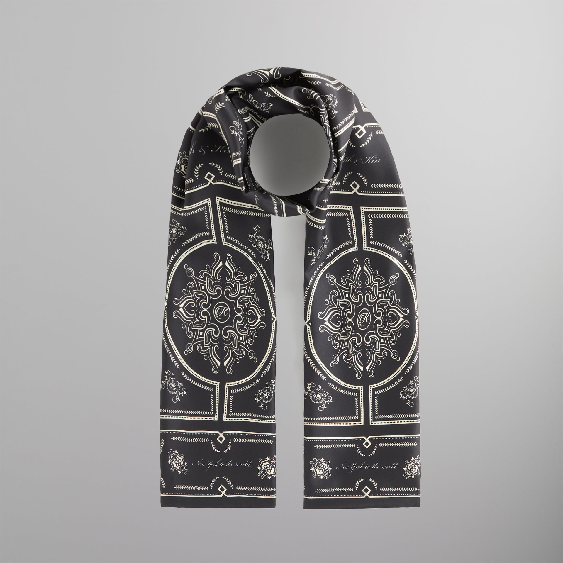 Kith Printed Deco Scarf - Black