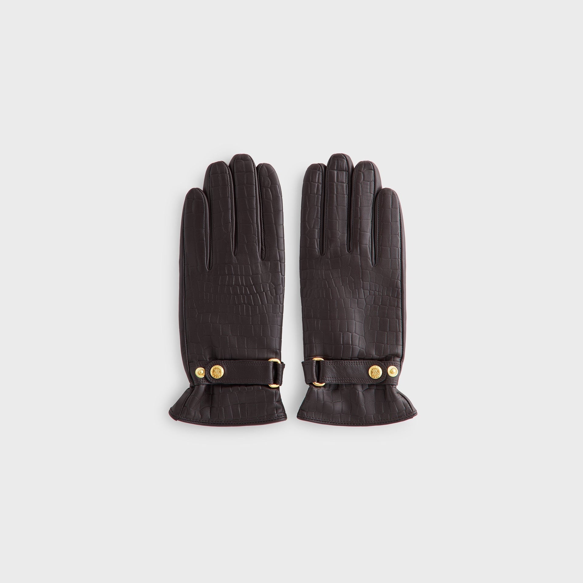 Kith Croc Debossed Leather Gloves - Incognito - PH